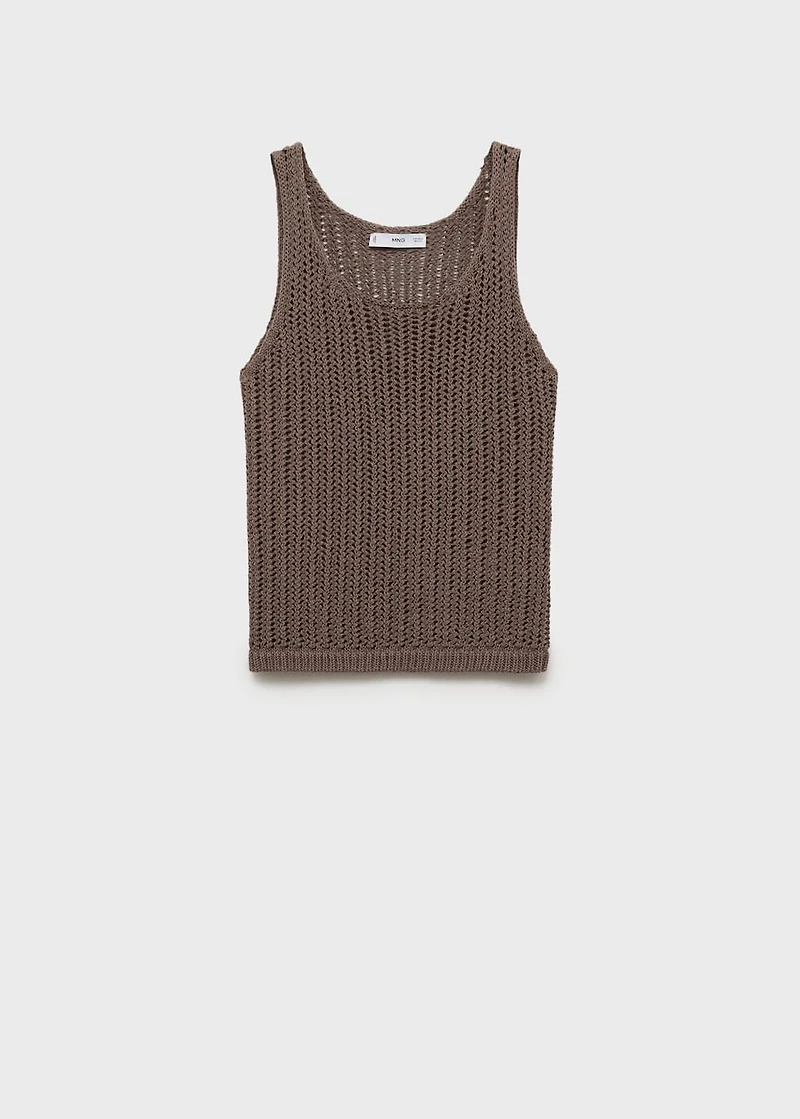 Crochet top with straps