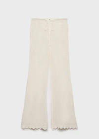 Crochet flared pants