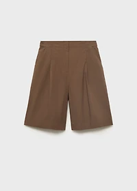 Cotton suit bermuda shorts