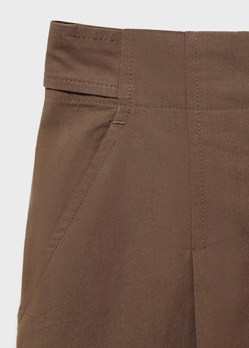 Cotton suit bermuda shorts