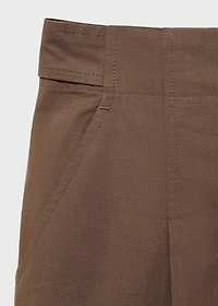 Cotton suit bermuda shorts