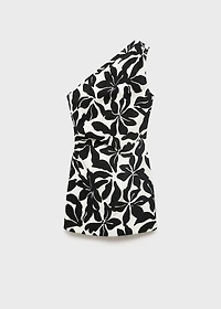 Asymmetrical pleated dress