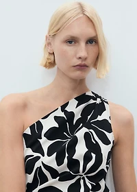 Asymmetrical pleated dress