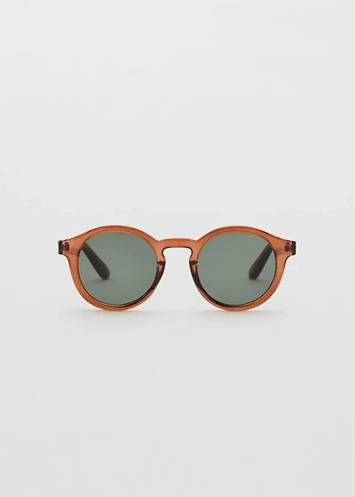 Semi-transparent frame sunglasses