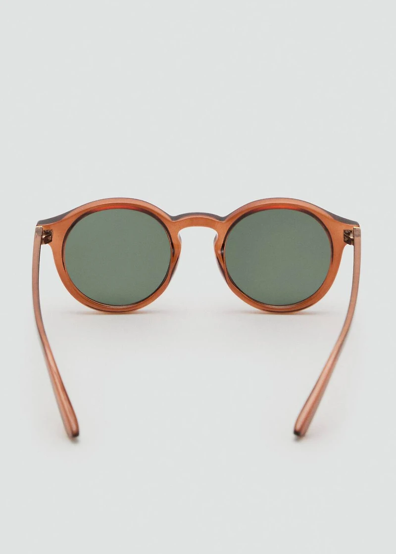 Semi-transparent frame sunglasses