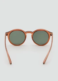 Semi-transparent frame sunglasses