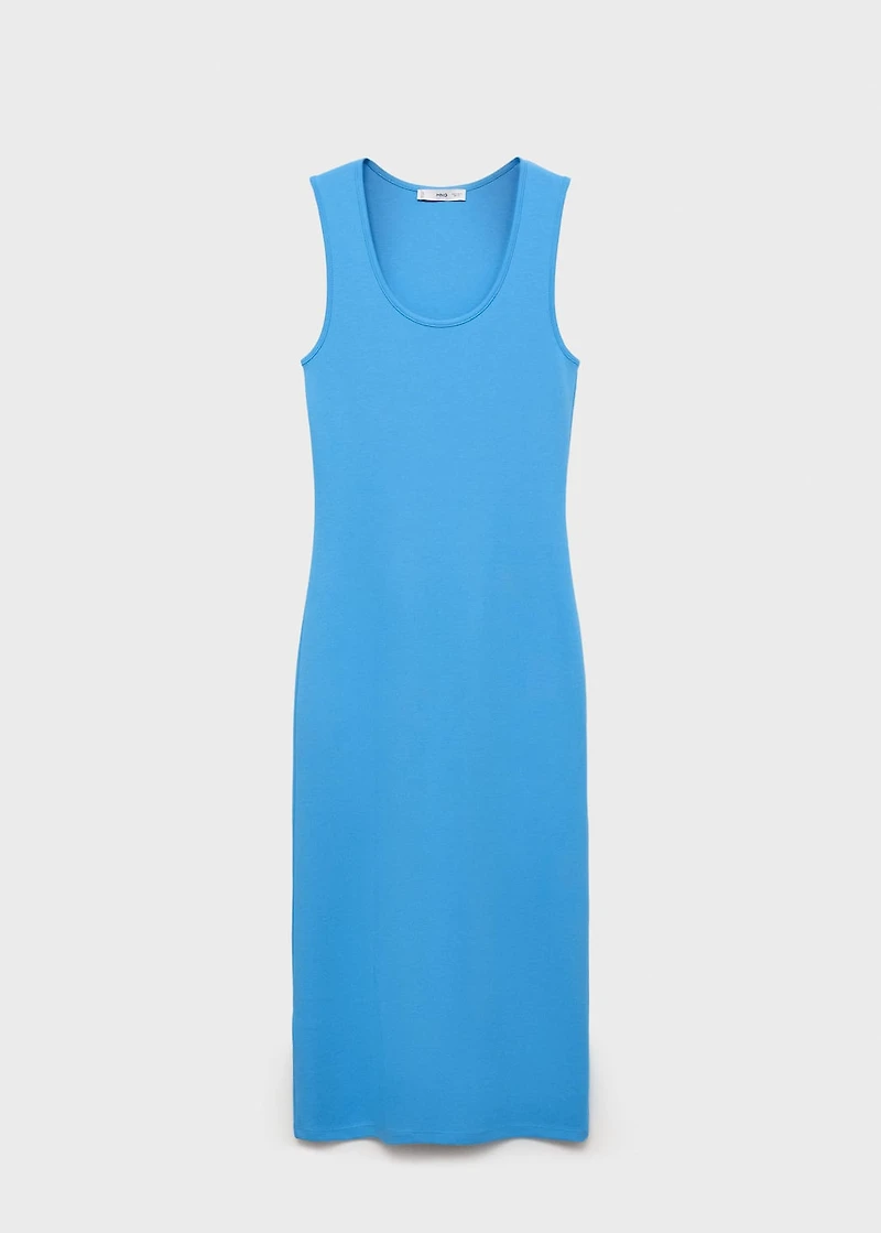 Fitted midi-dress