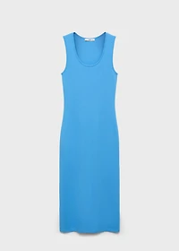 Fitted midi-dress