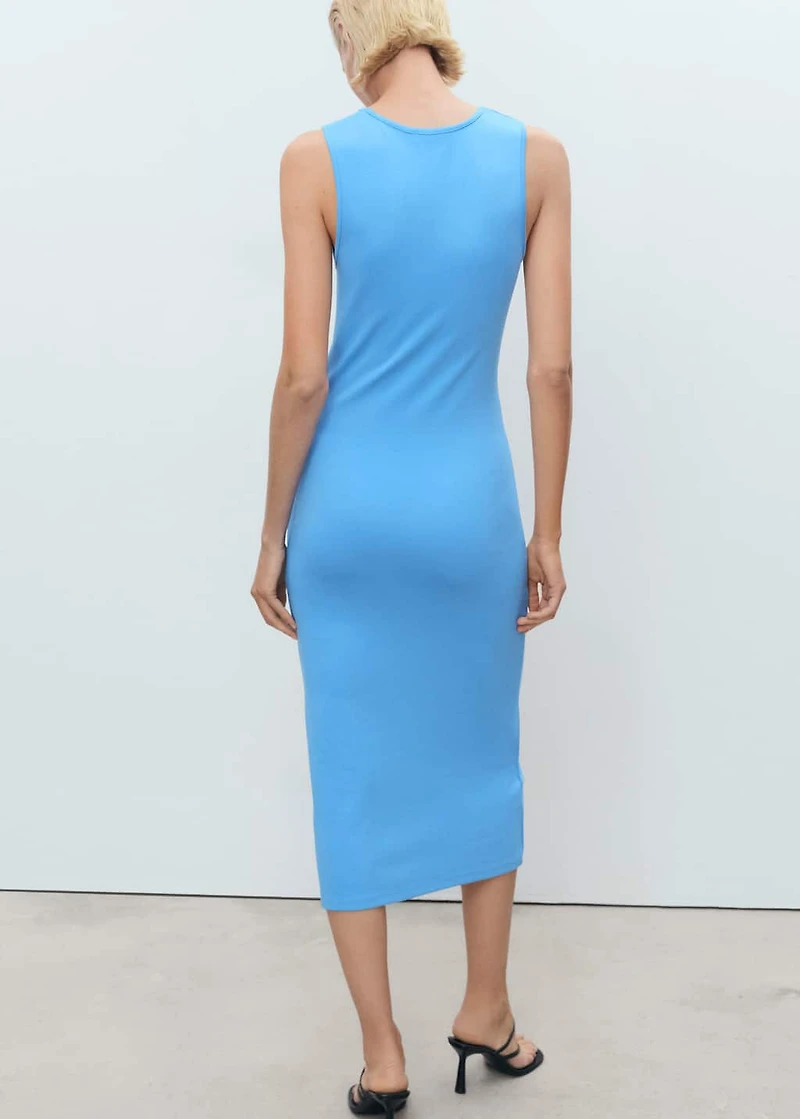 Fitted midi-dress