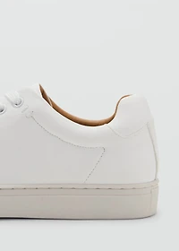 Lace-up panel sneakers
