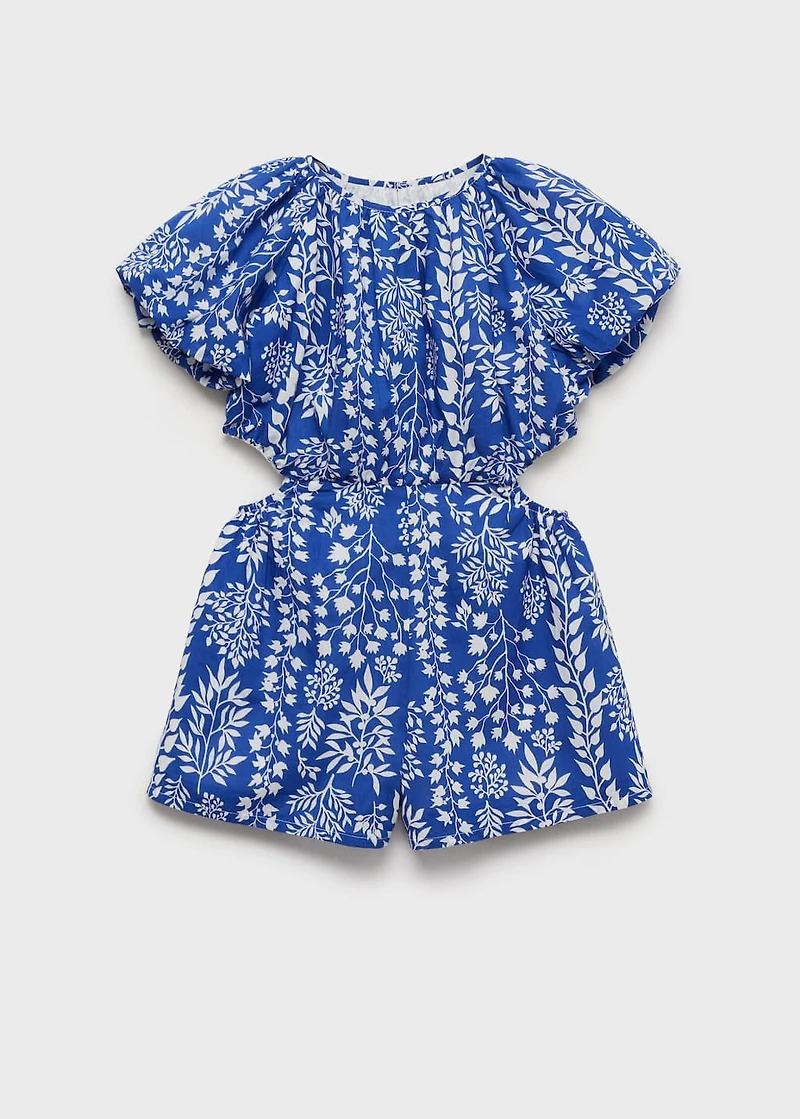 Cotton print jumpsuit