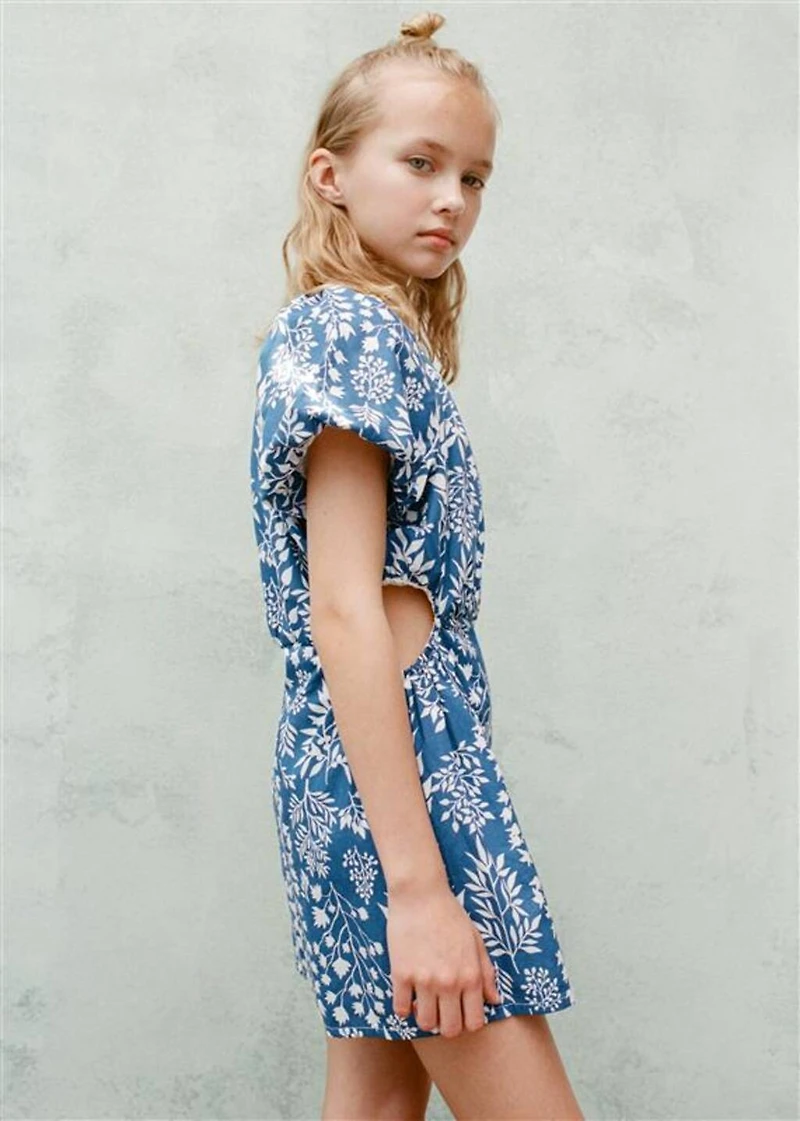 Cotton print jumpsuit