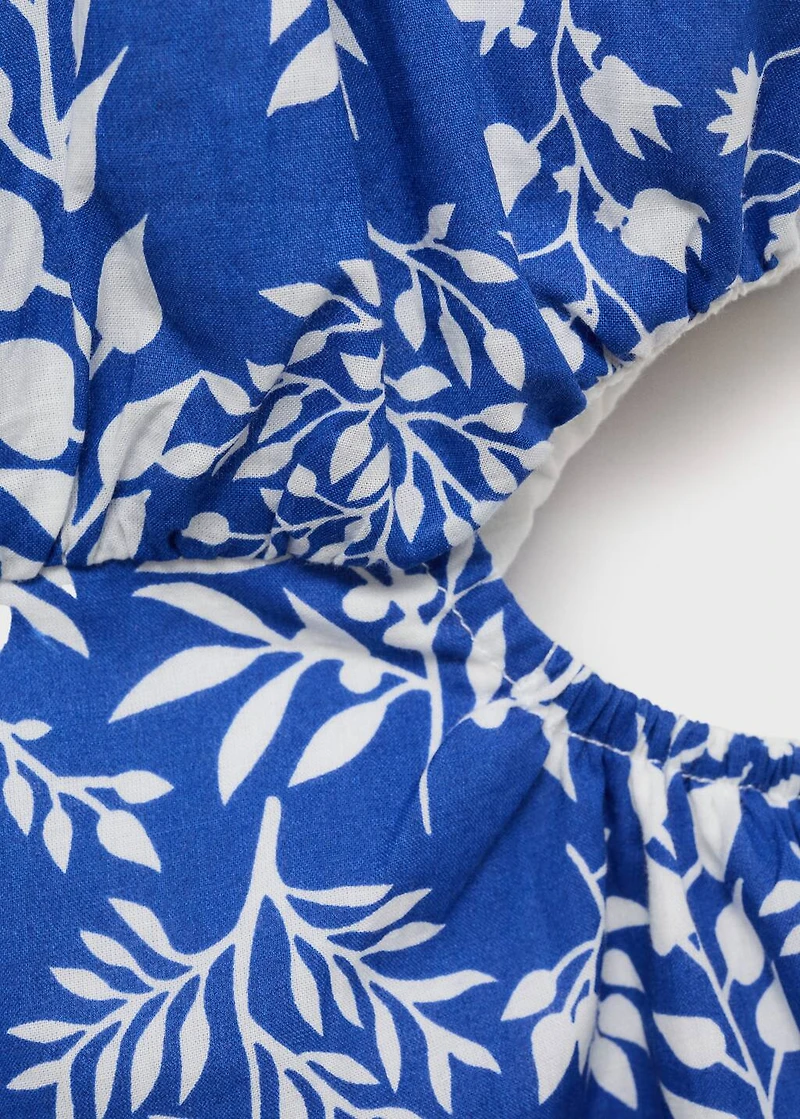 Cotton print jumpsuit
