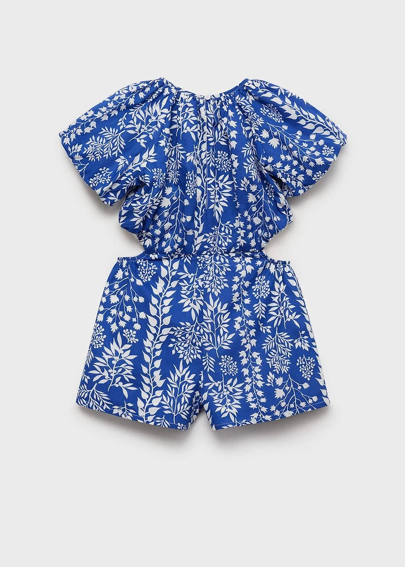 Cotton print jumpsuit