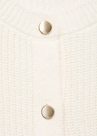 Short-sleeved knitted cardigan