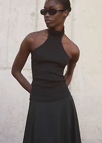 Knit halter top