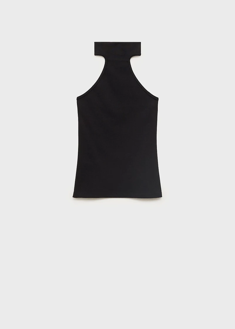 Knit halter top