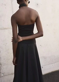 Knit halter top