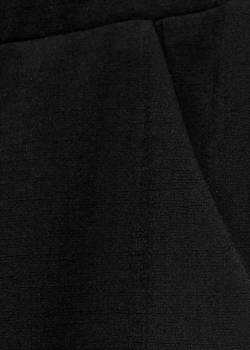 Drawstring straight pants
