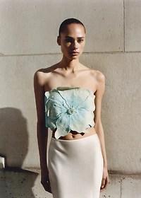 Maxi flower bandeau top