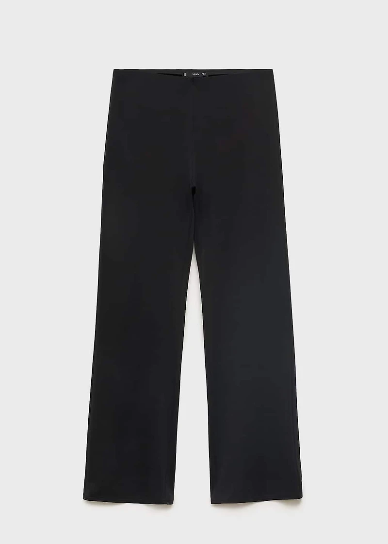 Straight mid-rise pants