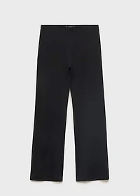 Straight mid-rise pants