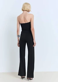 Straight mid-rise pants