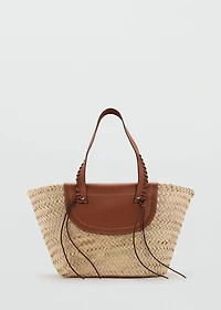 Medium natural fiber tote bag