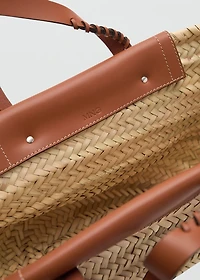 Medium natural fiber tote bag