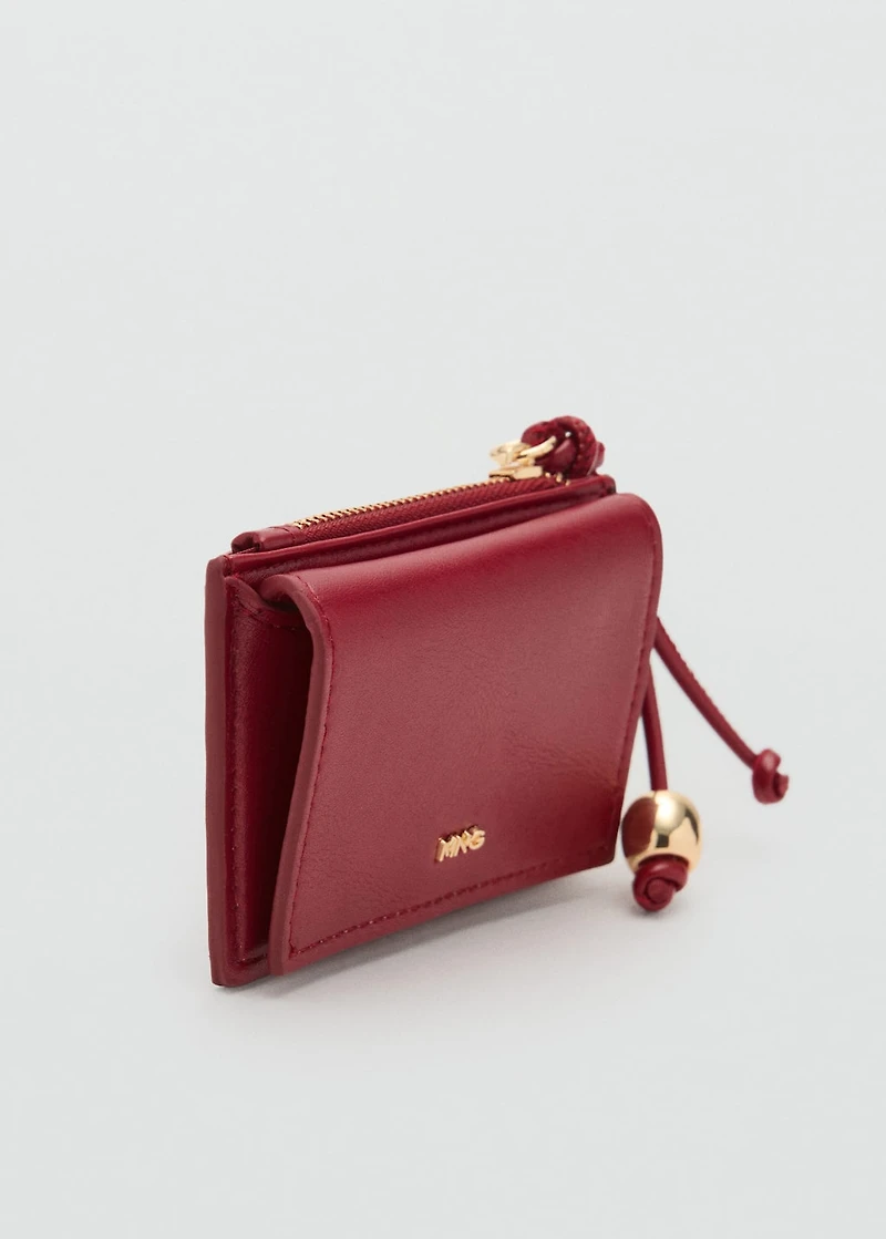 Mini-purse with bead detail