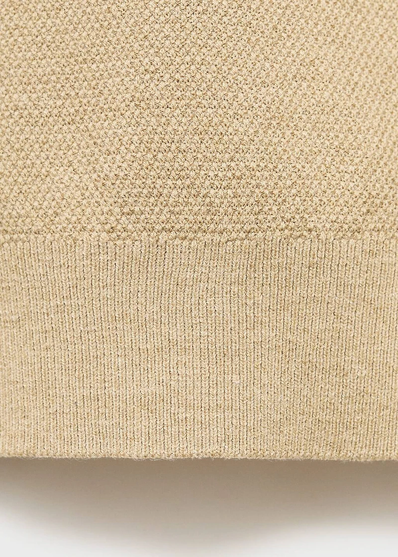 Fine-knit sweater