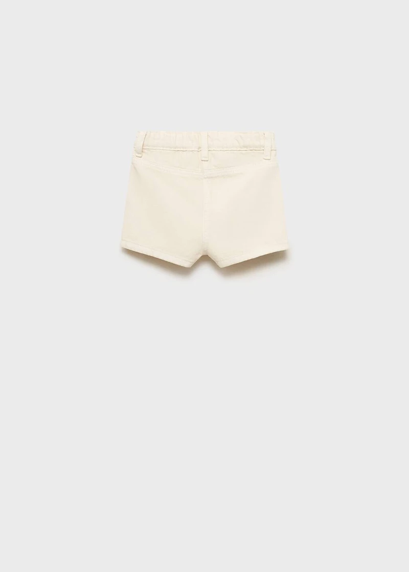 Wrapped denim skort