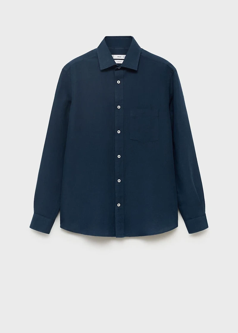Pocket linen shirt