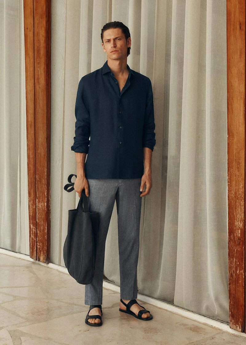 Pocket linen shirt