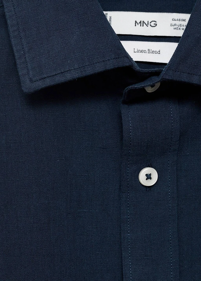 Pocket linen shirt