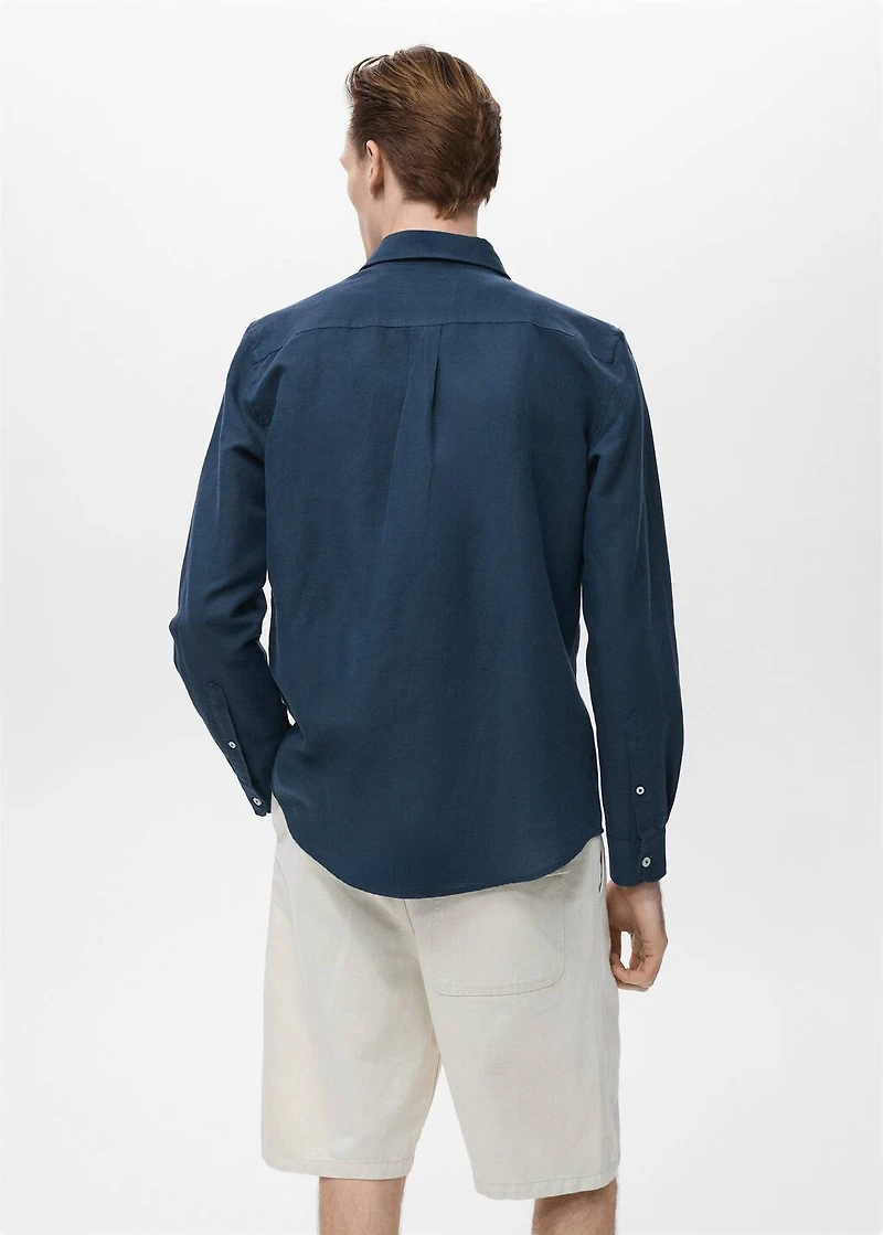 Pocket linen shirt