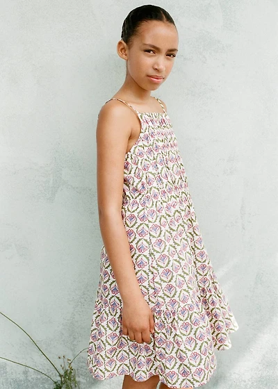 Midi printed dress