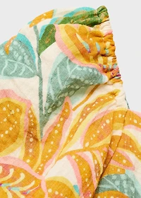 Tropical print dress