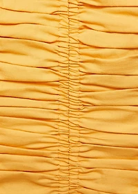 Ruched strapless top