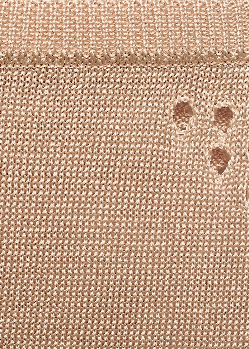 Lurex pencil skirt with lace details