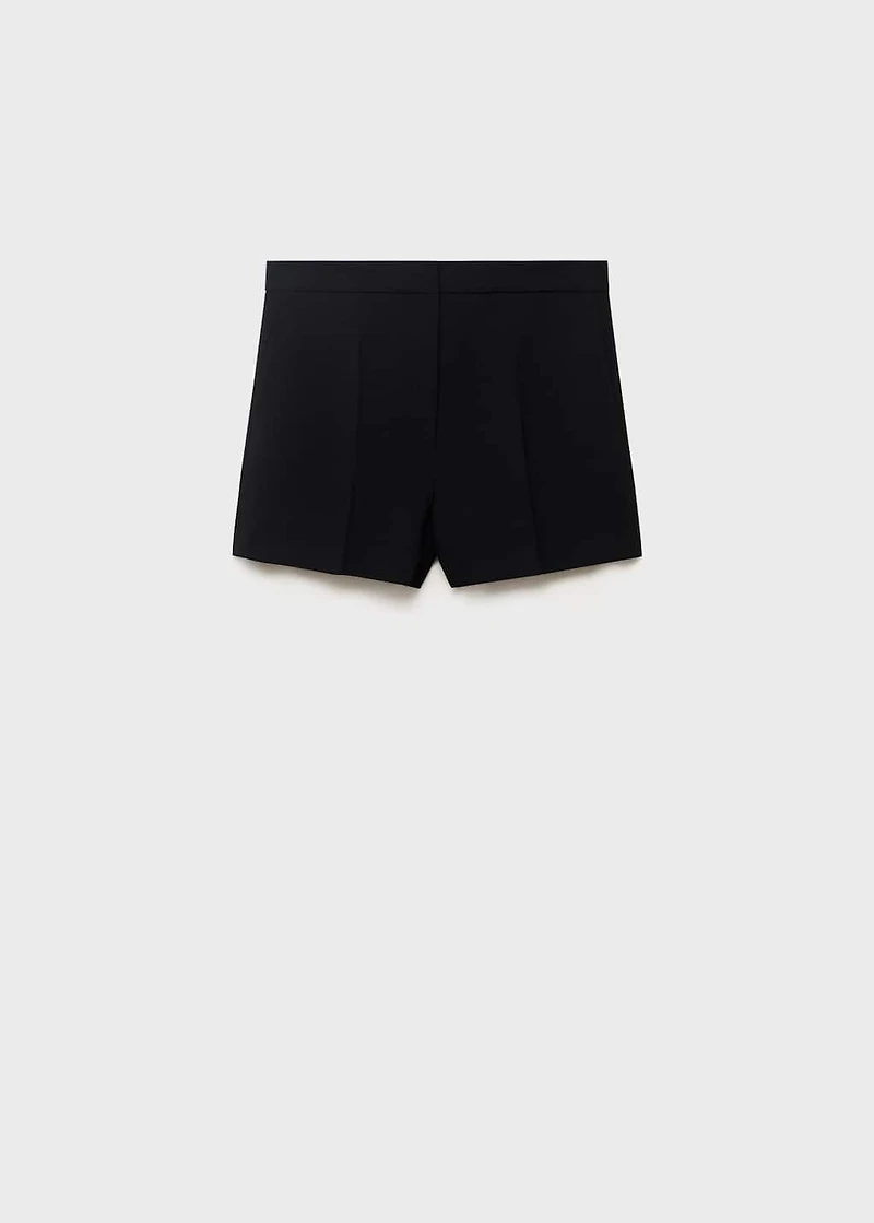 Straight mid-rise shorts
