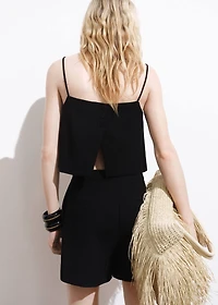 Straight mid-rise shorts