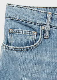 High-waisted wide-leg jeans