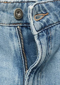 High-waisted wide-leg jeans