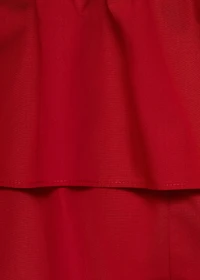 Strapless top with ruffle