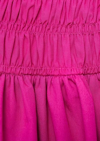 Short gathered balloon dress