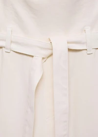 Denim jumpsuit belt
