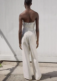 Denim jumpsuit belt