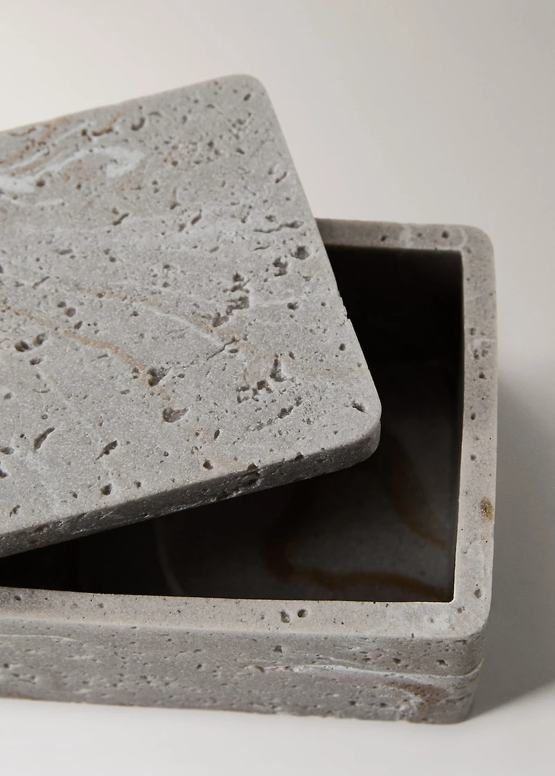 Stone-effect resin box