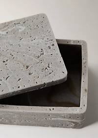 Stone-effect resin box